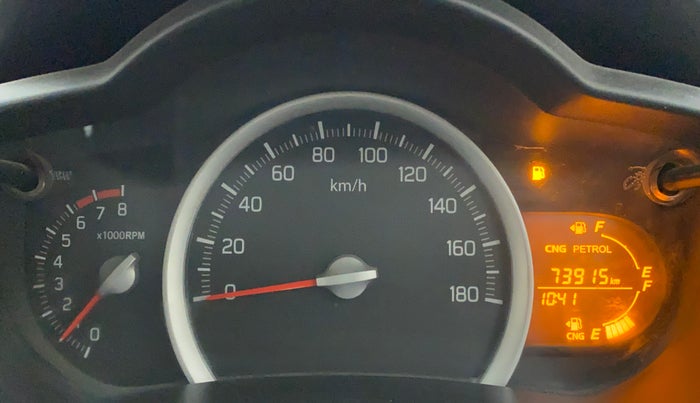 2015 Maruti Celerio VXI CNG, CNG, Manual, 73,915 km, Odometer Image