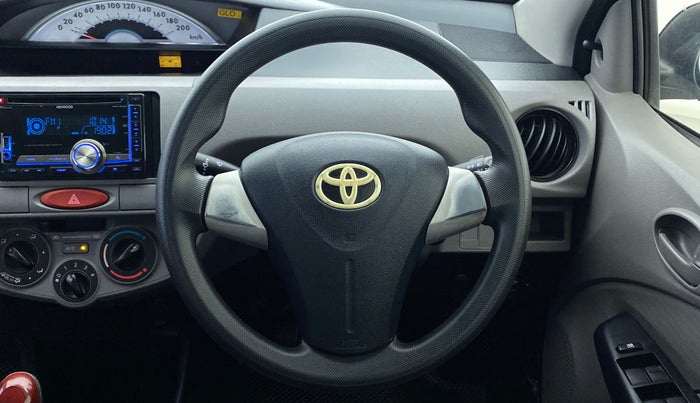 2011 Toyota Etios G, Petrol, Manual, 49,368 km, Steering Wheel Close Up