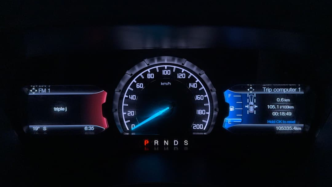 2016 Ford Everest Trend (RWD), Automatic, 105335 km, Odometer View