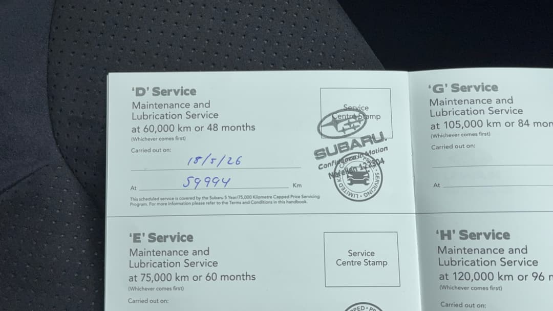 2023 Subaru WRX Ts (AWD), Automatic, 61890 km, Service History