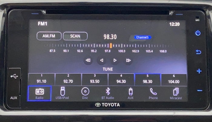 2018 Toyota YARIS V MT, Petrol, Manual, 36,723 km, Infotainment System