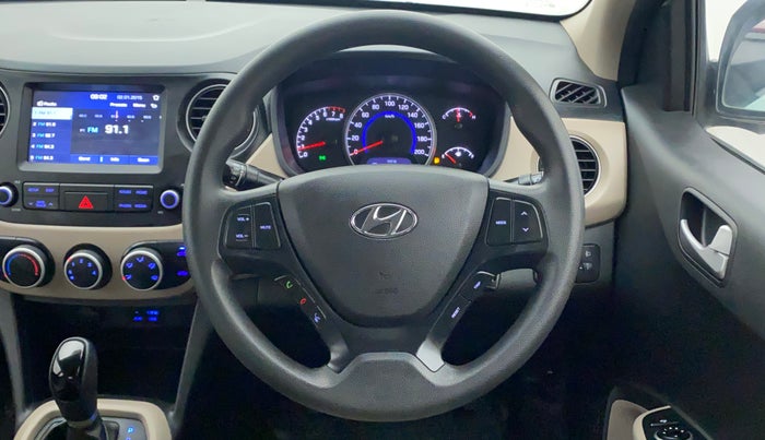 2018 Hyundai Grand i10 SPORTZ AT 1.2 KAPPA VTVT, Petrol, Automatic, 27,854 km, Steering Wheel Close Up