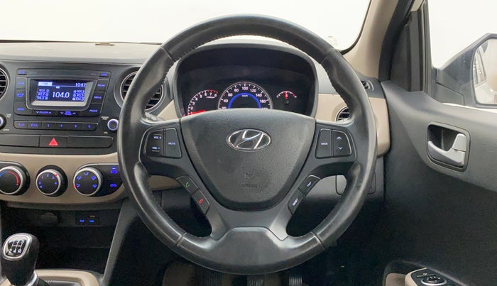 2016 Hyundai Grand i10 ASTA (O) 1.2 KAPPA VTVT, Petrol, Manual, 74,868 km, Steering Wheel Close Up