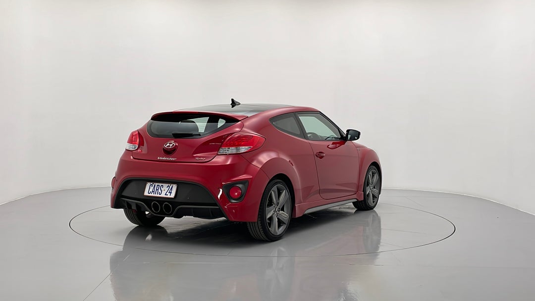 2013 Hyundai Veloster Sr Turbo, Automatic, 99354 km, Right Back Diagonal (45- Degree) View