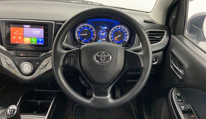 2019 Toyota Glanza G, Petrol, Manual, 43,917 km, Steering Wheel Close Up