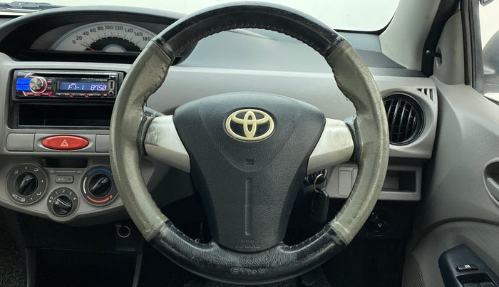 2011 Toyota Etios G, Petrol, Manual, 39,508 km, Steering Wheel Close Up