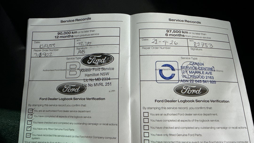 2021 Ford Everest Sport (4WD), Automatic, 81753 km, Service History