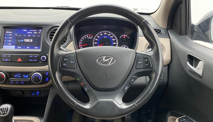 2017 Hyundai Grand i10 ASTA 1.2 KAPPA VTVT, Petrol, Manual, 26,274 km, Steering Wheel Close Up