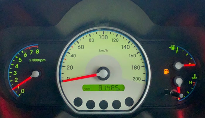 2009 Hyundai i10 SPORTZ 1.2, Petrol, Manual, 81,564 km, Odometer Image