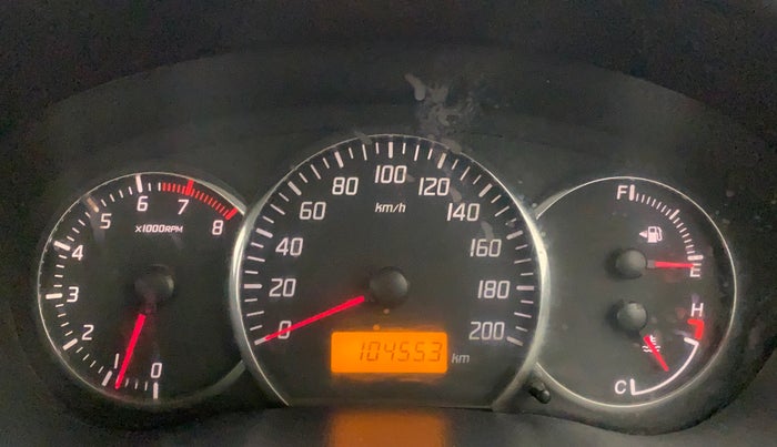 2011 Maruti Swift VXI, Petrol, Manual, 1,04,553 km, Odometer Image