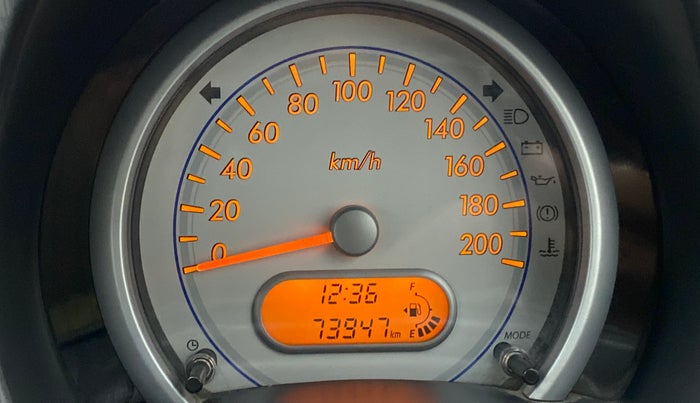 2011 Maruti Ritz VXI, Petrol, Manual, 74,068 km, Odometer Image