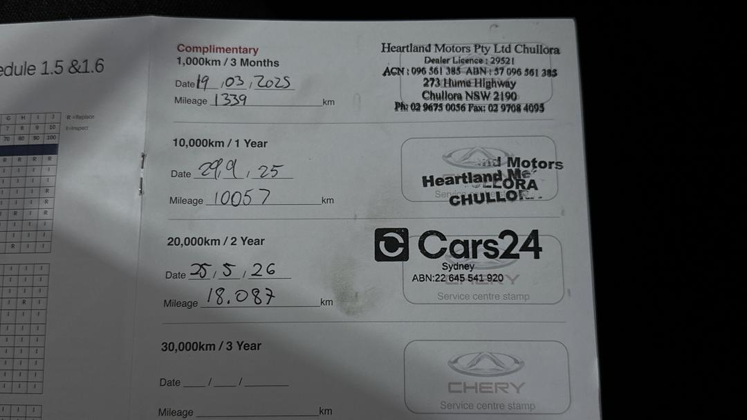 2024 Chery Omoda 5 Fx, Automatic, 18088 km, Service History