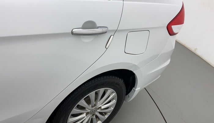 2018 Maruti Ciaz ZETA 1.4  AT PETROL, Petrol, Automatic, 64,501 km, Left quarter panel - Slightly dented