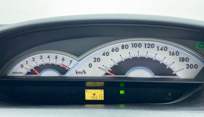 2012 Toyota Etios V, Petrol, Manual, 45,667 km, Odometer Image