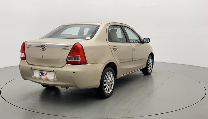 2012 Toyota Etios V, Petrol, Manual, 45,667 km, Right Back Diagonal