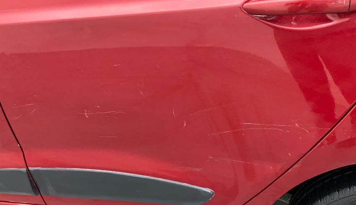 2017 Hyundai Grand i10 SPORTZ (O) 1.2 KAPPA VTVT, Petrol, Manual, 19,924 km, Rear left door - Minor scratches