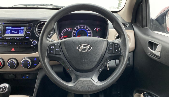 2015 Hyundai Grand i10 SPORTZ 1.2 KAPPA VTVT, Petrol, Manual, 30,880 km, Steering Wheel Close Up