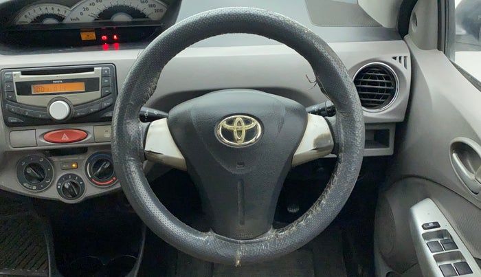 2011 Toyota Etios V, Petrol, Manual, 1,06,052 km, Steering Wheel Close Up