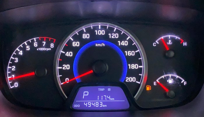 2016 Hyundai Grand i10 ASTA (O) AT 1.2 KAPPA VTVT, Petrol, Automatic, 49,483 km, Odometer Image
