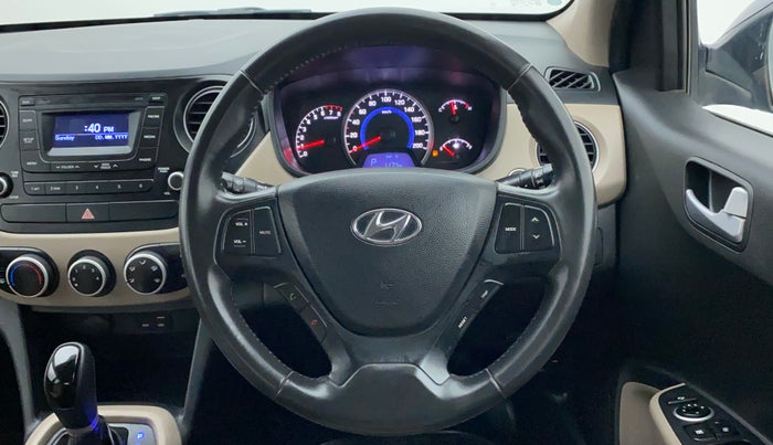 2016 Hyundai Grand i10 ASTA (O) AT 1.2 KAPPA VTVT, Petrol, Automatic, 49,483 km, Steering Wheel Close Up
