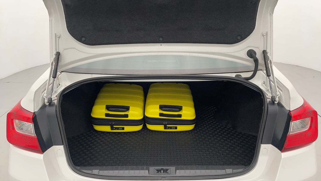 Boot Inside View with Luggage