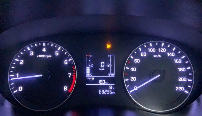 2017 Hyundai Elite i20 SPORTZ 1.2, Petrol, Manual, 63,308 km, Odometer Image