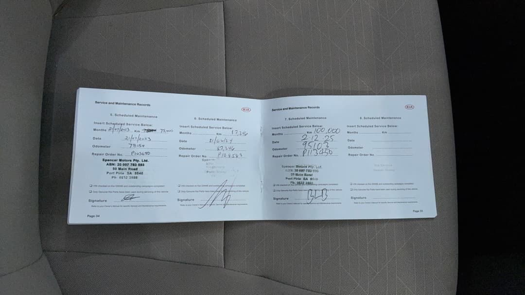 2018 Kia Carnival S, Automatic, 96757 km, Service History