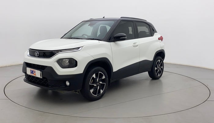 2022 Tata PUNCH CREATIVE AMT 1.2 RTN DUAL TONE, Petrol, Automatic, 18,456 km, Left Front Diagonal