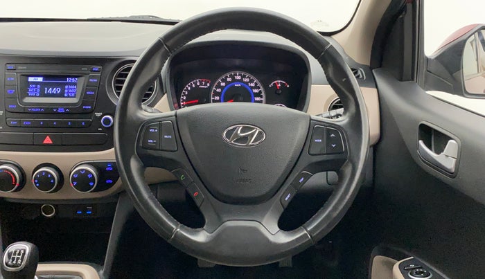 2016 Hyundai Grand i10 ASTA (O) 1.2 KAPPA VTVT, Petrol, Manual, 20,160 km, Steering Wheel Close Up