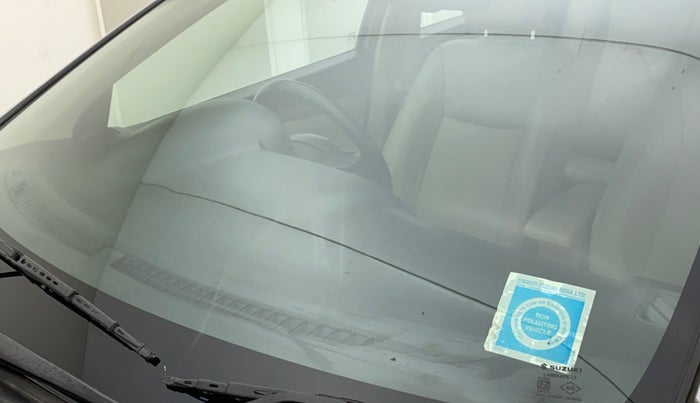 2019 Maruti Ciaz ALPHA  AT 1.5 SHVS PETROL, Petrol, Automatic, 58,833 km, Front windshield - Minor spot on windshield