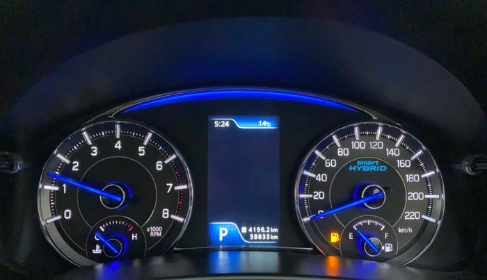 2019 Maruti Ciaz ALPHA  AT 1.5 SHVS PETROL, Petrol, Automatic, 58,833 km, Odometer Image