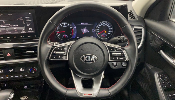 2019 KIA SELTOS GTX 1.4 GDI AT PETROL, Petrol, Automatic, 22,130 km, Steering Wheel Close Up