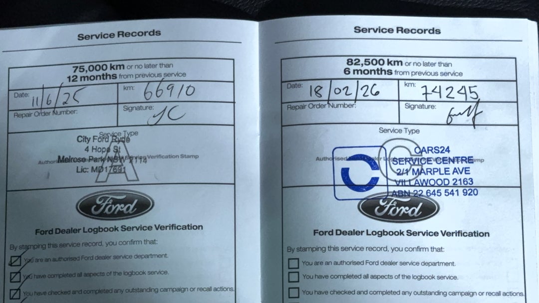 2020 Ford Ranger Wildtrak 2.0 (4x4), Automatic, 74255 km, Service History