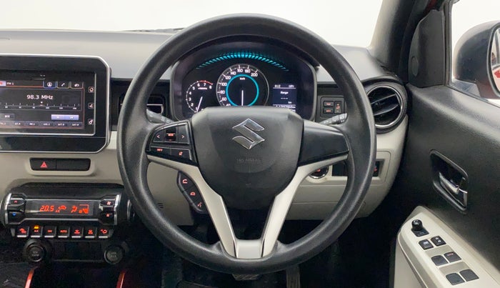 2018 Maruti IGNIS ALPHA 1.2 AMT DUAL TONE, Petrol, Automatic, 77,285 km, Steering Wheel Close Up