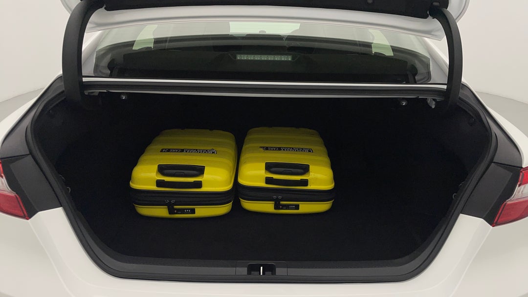 Boot Inside View with Luggage