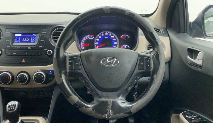 2016 Hyundai Grand i10 SPORTZ 1.2 KAPPA VTVT, Petrol, Manual, 40,930 km, Steering Wheel Close Up