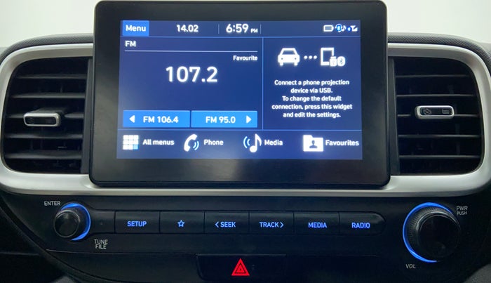 2019 Hyundai VENUE 1.0L Turbo GDI SX MT, Petrol, Manual, 37,037 km, Infotainment System