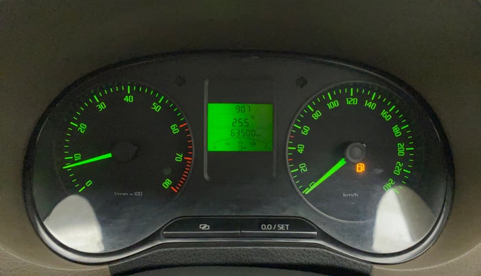 2012 Skoda Rapid AMBITION 1.6 MPI MT, Petrol, Manual, 63,500 km, Odometer Image