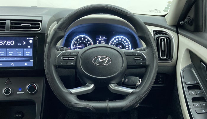2021 Hyundai Creta E PETROL, Petrol, Manual, 22,717 km, Steering Wheel Close Up
