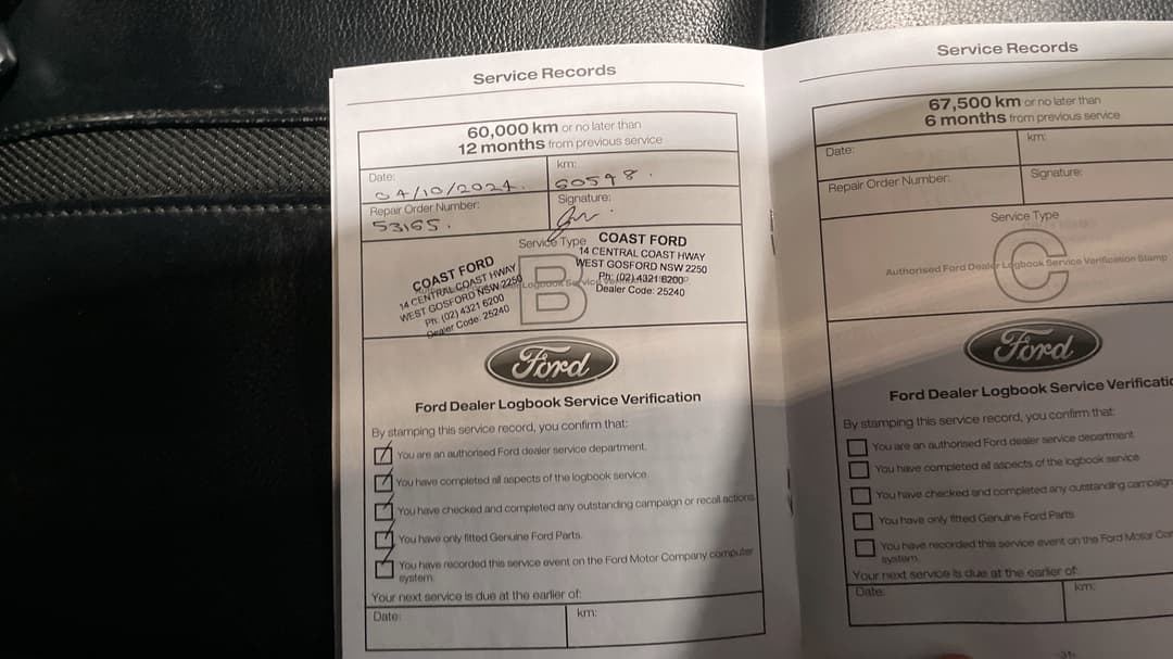 2021 Ford Ranger Wildtrak 2.0 (4x4), Automatic, 93827 km, Service History