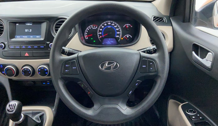 2017 Hyundai Grand i10 SPORTZ 1.2 KAPPA VTVT, Petrol, Manual, 7,434 km, Steering Wheel Close Up