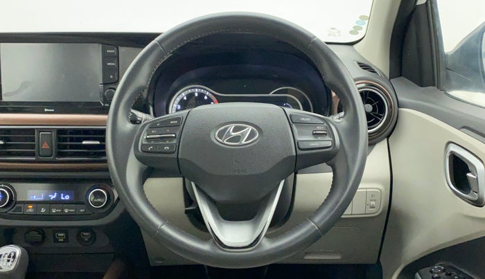2020 Hyundai AURA SX 1.2 (O), Petrol, Manual, 5,028 km, Steering Wheel Close Up