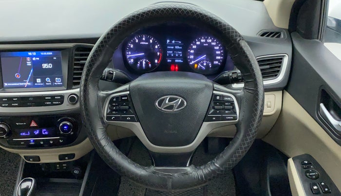 2019 Hyundai Verna 1.6 VTVT SX (O) AT, Petrol, Automatic, 85,545 km, Steering Wheel Close Up