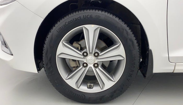 2019 Hyundai Verna 1.6 VTVT SX (O) AT, Petrol, Automatic, 85,545 km, Left Front Wheel