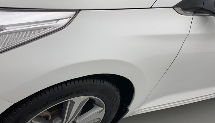 2019 Hyundai Verna 1.6 VTVT SX (O) AT, Petrol, Automatic, 85,545 km, Left fender - Minor scratches