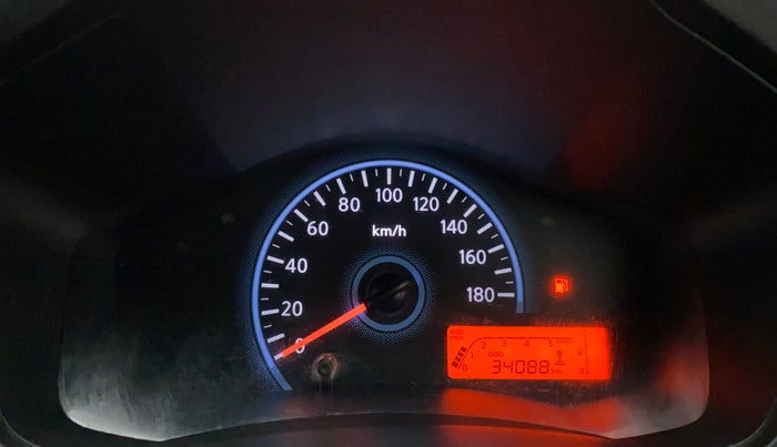 2018 Datsun Redi Go A, Petrol, Manual, 34,088 km, Odometer Image