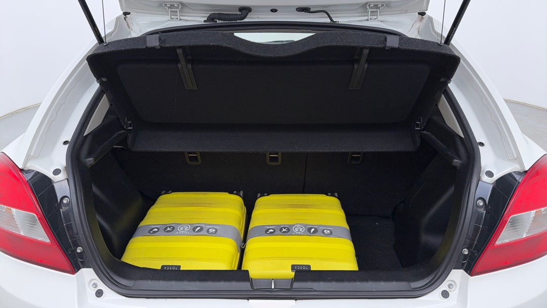 Boot Inside View with Luggage