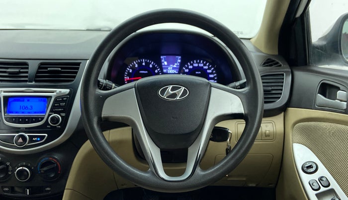 2013 Hyundai Verna FLUIDIC 1.4 VTVT, Petrol, Manual, 59,241 km, Steering Wheel Close Up