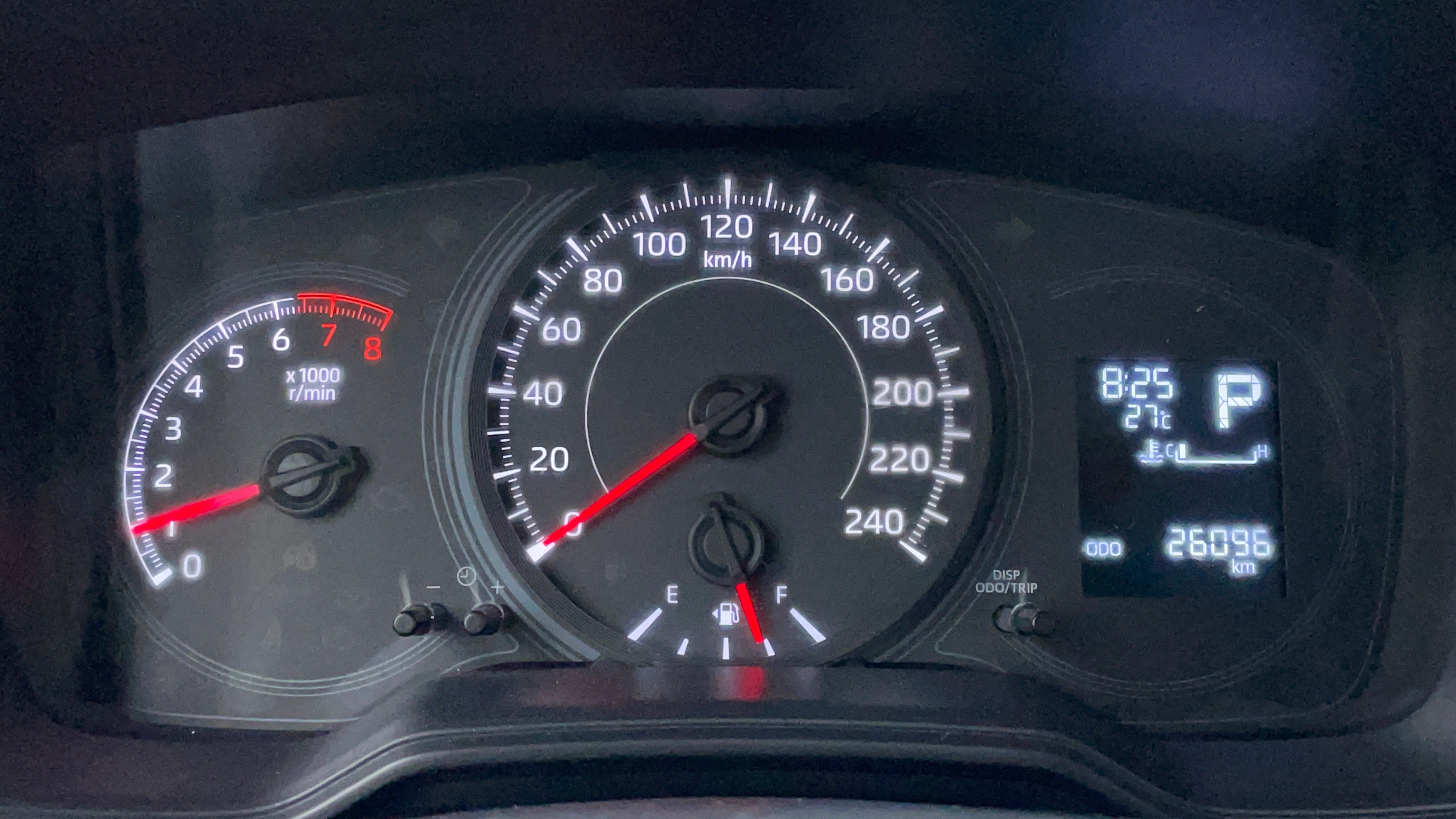 Toyota Corolla-Odometer View