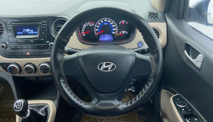 2014 Hyundai Grand i10 SPORTZ 1.2 KAPPA VTVT, Petrol, Manual, 21,156 km, Steering Wheel Close-up